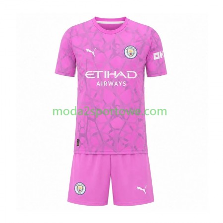 Koszulka Manchester City Bramkarska Dziecięcy Wyjazdowe Stroje Piłkarskie 2026/27 Krótki Rękaw